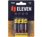 Батарейки щелочные Eleven Super, AAA, LR03, 1.5V, 4 шт. Батарейки щелочные Eleven Super, AAA, LR03, 1.5V, 4 шт.