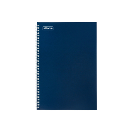 Тетрадь общая А4, 80 л. на гребне Attache, 200*290 мм, клетка, синяя