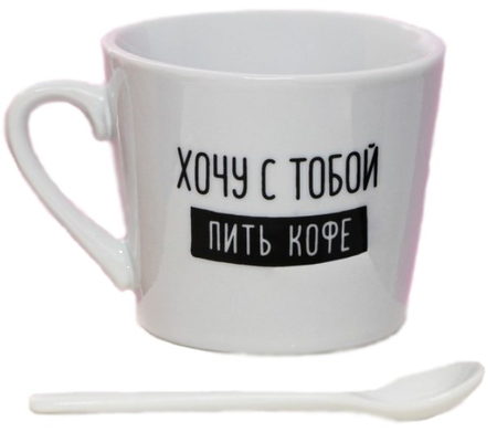 Кружка керамическая с ложкой Catspresso, 180 мл Кружка керамическая с ложкой Catspresso, 180 мл