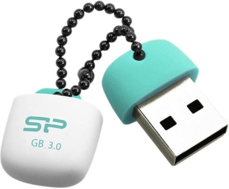 Флэш-накопитель SiliconPower Jewel J07, 8 Gb, корпус бело-бирюзовый