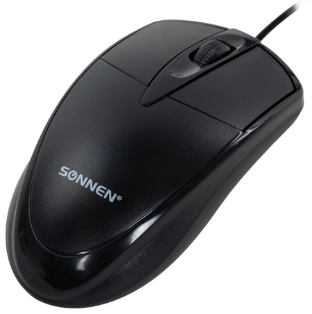 Мышь компьютерная Sonnen B61, USB, проводная, черная Мышь компьютерная Sonnen B61, USB, проводная, черная