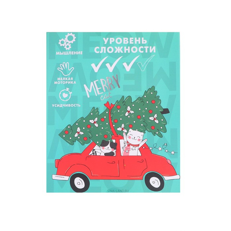 Игра-головоломка металлическая «Адвент-календарь. Котики», 14*17*2,5 см, 5 деталей Игра-головоломка металлическая «Адвент-календарь. Котики», 14*17*2,5 см, 5 деталей