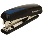Степлер Brauberg Extra, скобы №10, 20 л., 95 мм, черный с синим