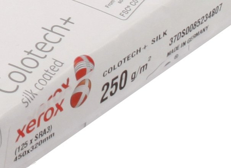 Бумага офисная Xerox Colotech+ Silk coated, SRА3 (450*320 мм), 250 г/м2 (цена за 1 лист)
