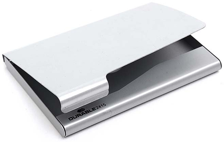 Визитница карманная металлическая Business Card Box, 55*90 мм, серебристый металлик Визитница карманная металлическая Business Card Box, 55*90 мм, серебристый металлик