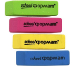 Ластик SchoolFormat Splash, 15×55 мм, ассорти (цена за 1 шт.)