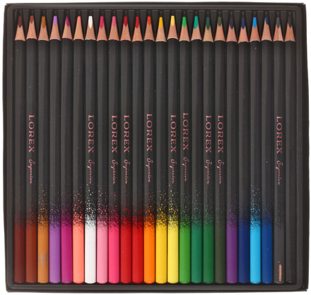 Карандаши цветные Lorex Pro-Draw Superior, 24 цвета, длина 175 мм