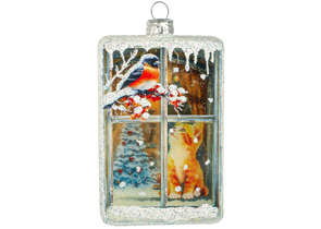 Игрушка елочная «Пушистый наблюдатель», 9,5×2,5×5,5 см