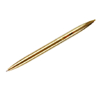 Ручка подарочная шариковая автоматическая Meshu Gold, корпус золотистый, стержень синий
