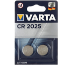 Батарейки литиевые дисковые Varta, CR2025, 3V, 2 шт.