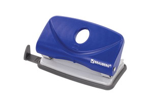 Дырокол Brauberg Original, 100×60 мм, 10 л., синий