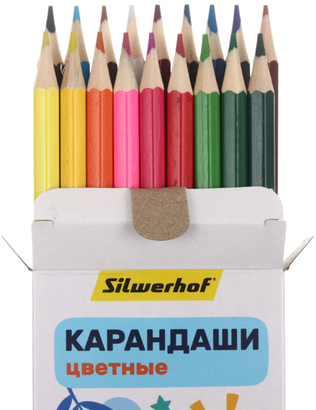 Карандаши цветные «Веселые друзья», 18 цветов, длина 175 мм, «Фламинго» Карандаши цветные «Веселые друзья», 18 цветов, длина 175 мм, «Фламинго»