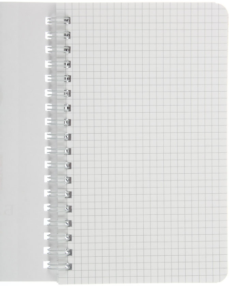 Блокнот на гребне «Полиграфкомбинат» (А6), 100*165 мм, 50 л., клетка, «Государственная символика», серый