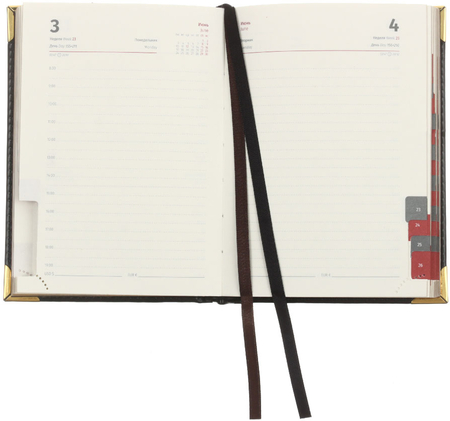 Ежедневник датированный на 2024 год Delucci (А6), 115*160 мм, 184 л., черный