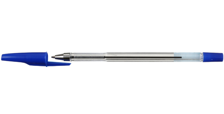 Ручка шариковая Lite 927, корпус прозрачный, стержень синий