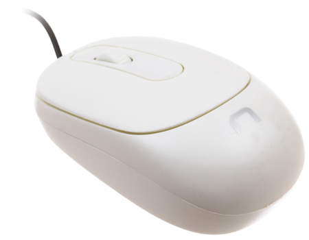 Мышь компьютерная Natec Vireo, USB, проводная, белая