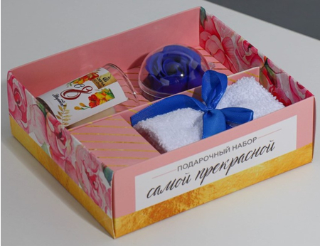 Набор подарочный «С 8 марта» (свечи с аромонабором), 3 предмета Набор подарочный «С 8 марта» (свечи с аромонабором), 3 предмета