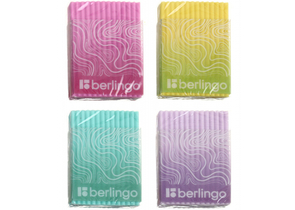 Ластик Berlingo Gradient, 45×32×11 мм, ассорти
