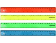 Линейка пластиковая Brauberg Neon Линейка пластиковая Brauberg Neon
