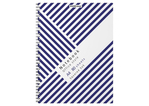 Тетрадь общая А4, 80 л. на гребне ErichKrause Blue Conceptl, 210×300 мм, клетка Тетрадь общая А4, 80 л. на гребне ErichKrause Blue Conceptl, 210×300 мм, клетка