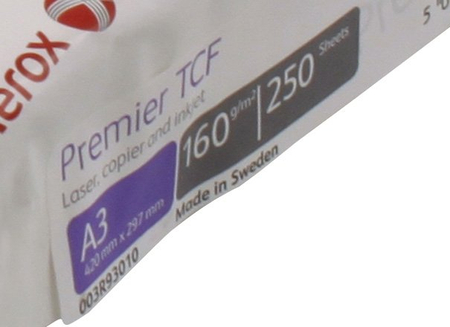 Бумага офисная Xerox Premier, А3 (297*420 мм), 160 г/м2, 250 л., TCF