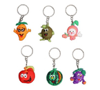 Брелок резиновый Sima-Land, 2,7×2,6×1,6 см, «Фруктики-смайлики», ассорти