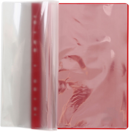 Папка пластиковая на 10 файлов с прозрачным верхом Staff Everyday, толщина пластика 0,16 мм, красная Папка пластиковая на 10 файлов с прозрачным верхом Staff Everyday, толщина пластика 0,16 мм, красная