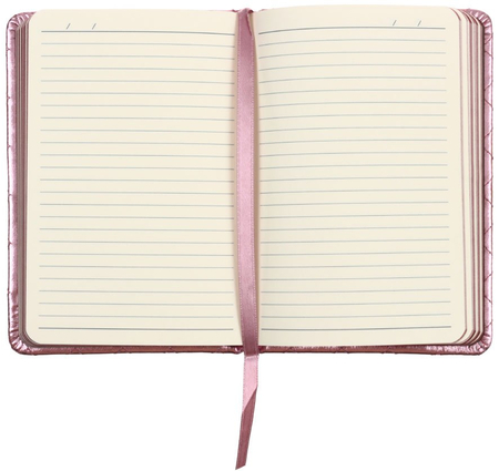 Ежедневник недатированный «Сариф», 97*143 мм, 144 л., розовый металлик