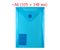 Папка-конверт пластиковая на кнопке Brauberg Small-Size А6, толщина пластика 0,18 мм, синяя