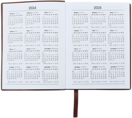 Ежедневник недатированный Radiant (А6), 110*145 мм, 152 л., коричневый