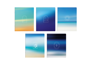 Тетрадь общая А5, 96 л. на скобе BG «Небо», 160×200 мм, клетка, ассорти