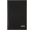 Ежедневник датированный на 2026 год BG, 135×205 мм, 168 л., черный