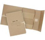 Папка картонная на завязках «Дело» (2 завязки) «Полиграфкомпонент», А4, ширина корешка 80 мм, плотность 620 г/м², немелованная, серая