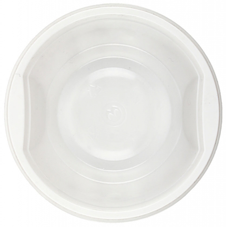 Тарелка одноразовая суповая «Мистерия», 0,475 л, диаметр 15 см, белая