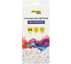 Карандаши цветные двусторонние Silwerhof Color, 24 цвета, 12 шт., длина 175 мм
