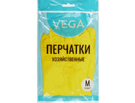 Перчатки латексные хозяйственные Vega