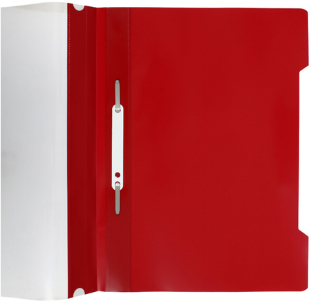 Папка-скоросшиватель пластиковая А4 «Бюрократ», толщина пластика 0,16 мм, малиновая