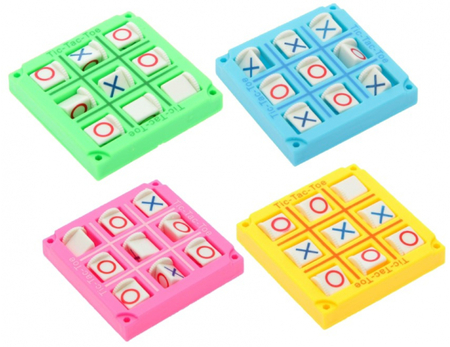 Игра-стратегия настольная на логику «Крестики-нолики», 5,5*5,5*1,3 см, ассорти