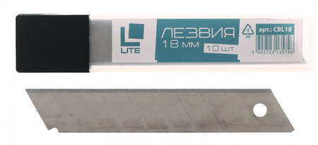 Лезвия для ножей Lite, ширина лезвия 18 мм, 10 шт.