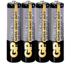 Батарейки солевые GP Supercell, AAA, R03, 1.5V, 4 шт.