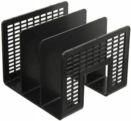 Подставка настольная для бумаг и писем Brauberg Radikal, 207*212*165 мм, 3 отделения, черный