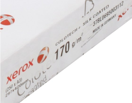 Бумага офисная Xerox Colotech+ Silk coated, А3 (297*420 мм), 170 г/м2, 250 л. Бумага офисная Xerox Colotech+ Silk coated, А3 (297*420 мм), 170 г/м2, 250 л.