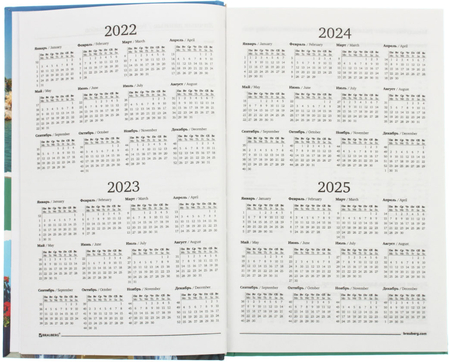 Ежедневник датированный на 2025 год Brauberg, 135*205 мм, 192 л., «Морской пейзаж»