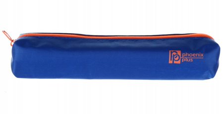 Пенал однокамерный «Феникс+», 200*35*35 мм, синий/оранжевый
