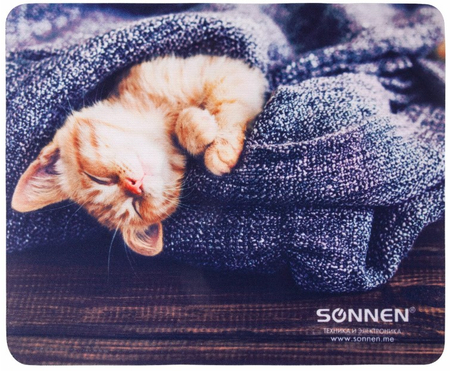 Коврик для мыши Sonnen, 220*180*3 мм, Kitten