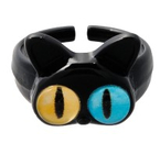 Кольцо «Монстрик-кот», цвет чёрный Кольцо «Монстрик-кот», цвет чёрный