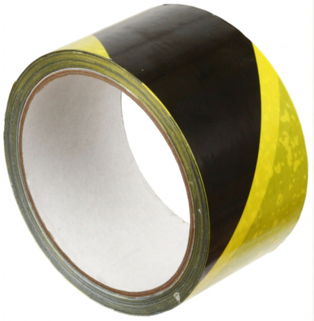 Клейкая лента для разметки пола «ИтераПласт Балтик», 50 мм*33 м, 50 мкм, желто-черная