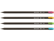 Карандаш чернографитный Brauberg Black Wood