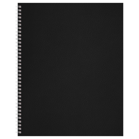 Тетрадь общая А4, 96 л. на гребне BG, 200*270 мм, клетка, черная