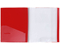 Папка пластиковая на 100 файлов Economix, толщина пластика 0,8 мм, красная, в футляре